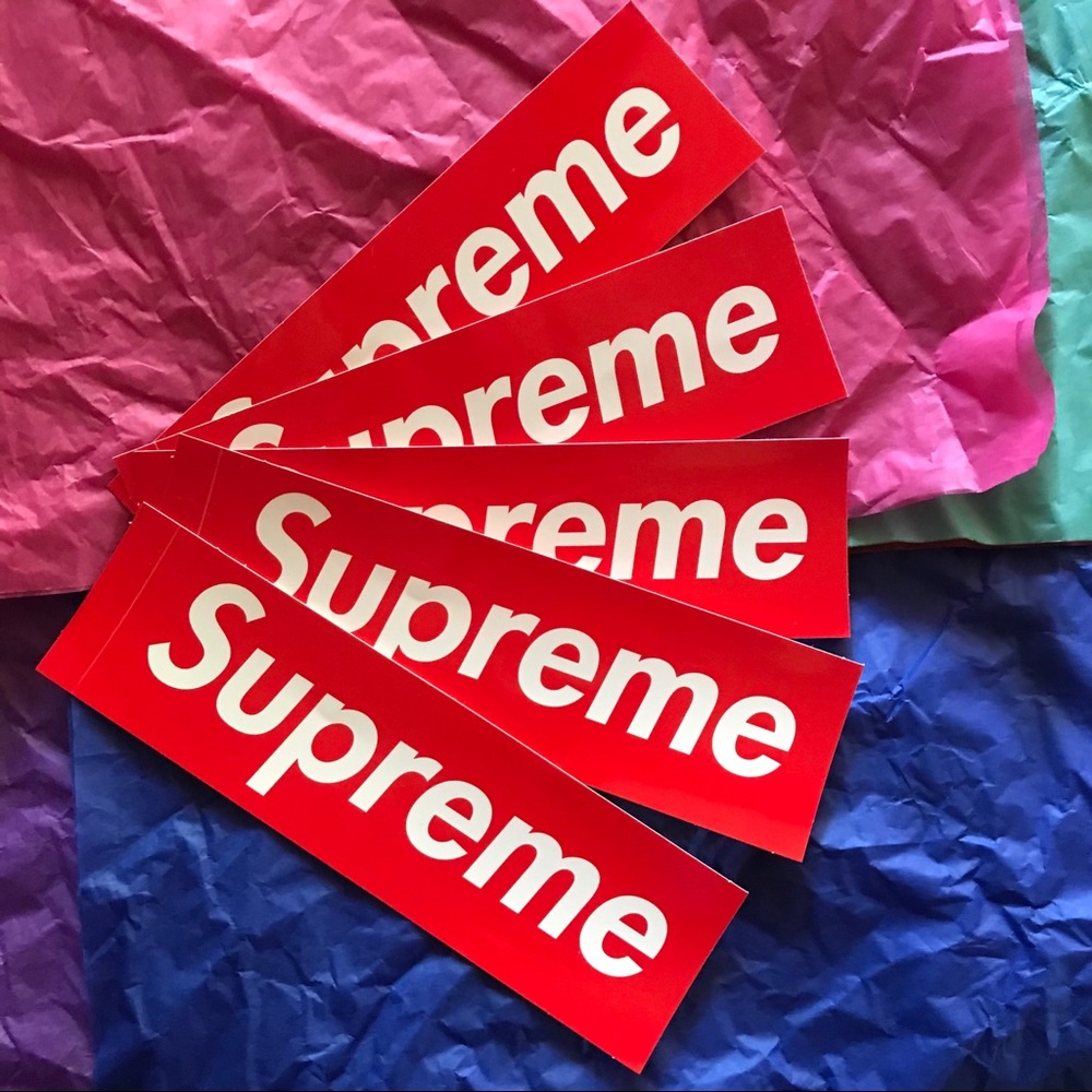 5 SUPREME STICKERS